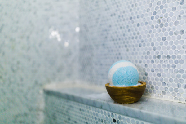 Horizontal Handmade Cotton Cheese - Metal sky blue